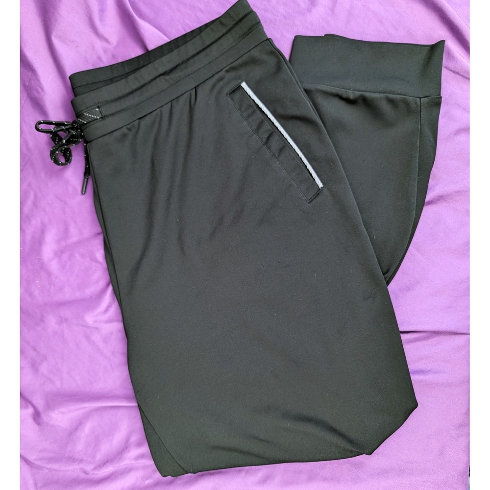 32 Degrees Heat Jogger Pants Women's XL Black Drawstring Stretch Lounge